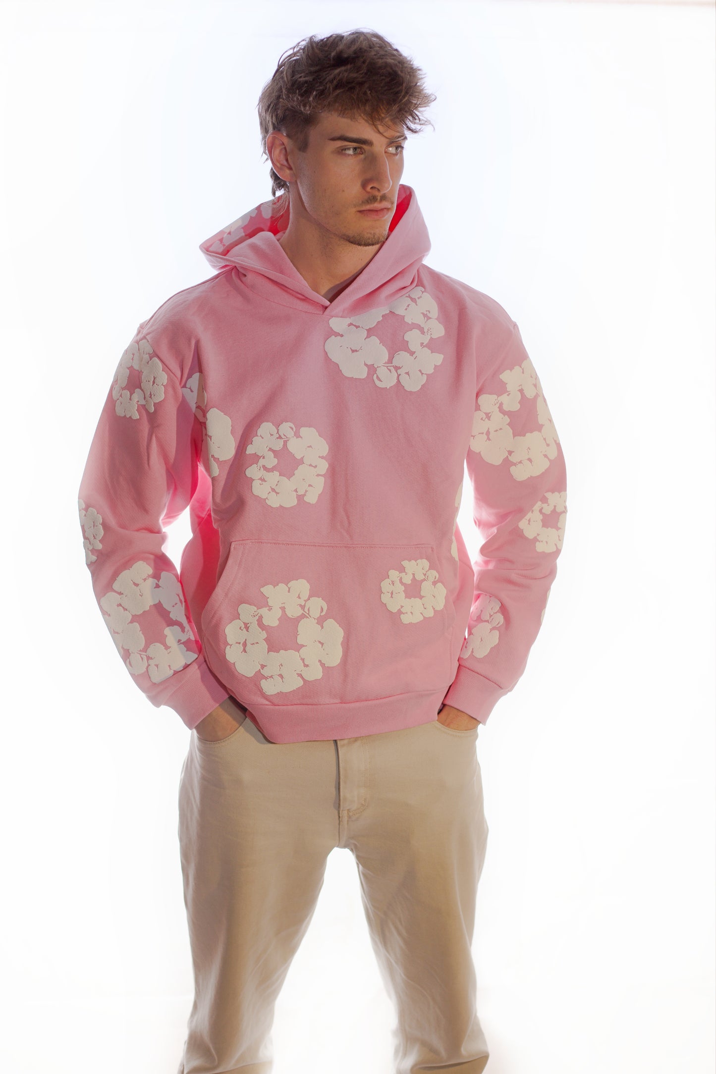 Denim Tears Pink Hoodie