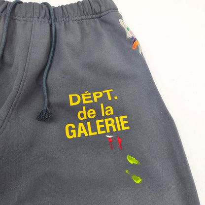 Gallery Dept. Dark Grey Distressed Cotton Sweatpants