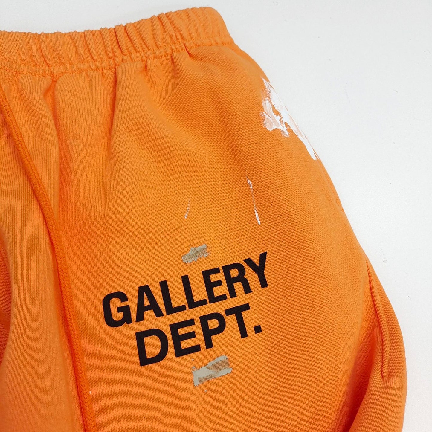 Gallery Dept. Flared Paint-Splattered Logo-Print Cotton-Jersey Sweatpants
