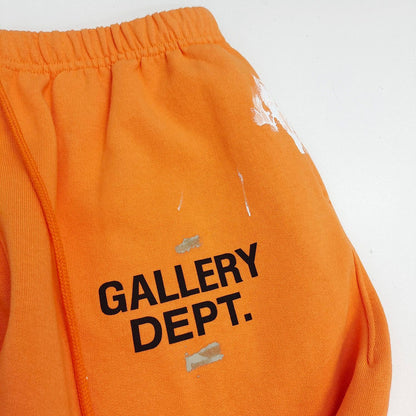 Gallery Dept. Flared Paint-Splattered Logo-Print Cotton-Jersey Sweatpants